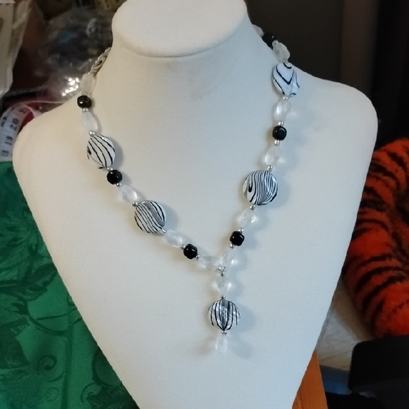 Hand Crafted Jewelry - Hand Crafted Mother Of Pearl Beaded Necklace